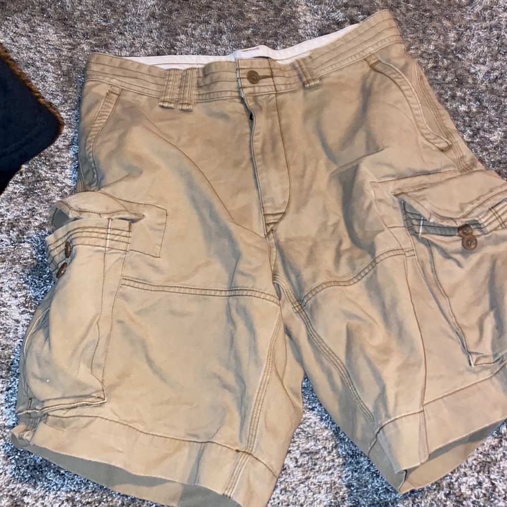 Polo cargo shorts no damage brand new men's kahki